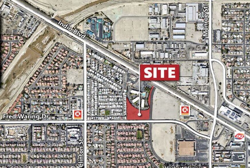 NWC Fred Waring/Hoover, Indio, CA à vendre - Aérien – Image 3 sur 3