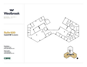 1 Westbrook Corporate Ctr, Westchester, IL à louer Plan d’étage– Image 1 sur 1