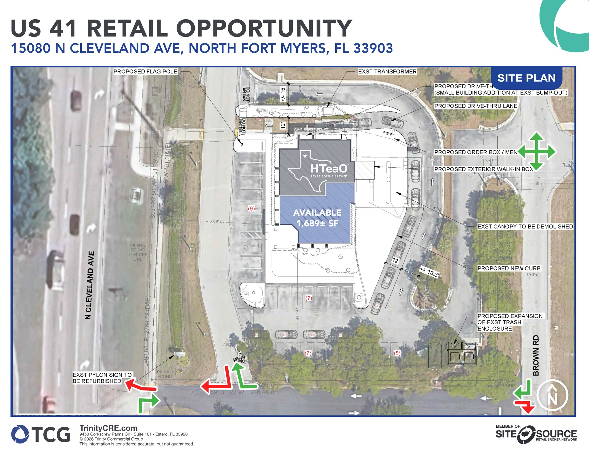 15080 N Cleveland Ave, North Fort Myers, FL à louer Plan de site– Image 1 sur 1