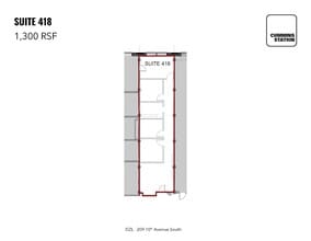 209 10th Ave S, Nashville, TN à louer Plan d’étage– Image 1 sur 1