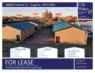 Plus de détails pour 30005-30011 Federal Ln, Eugene, OR - Industriel/Logistique à louer