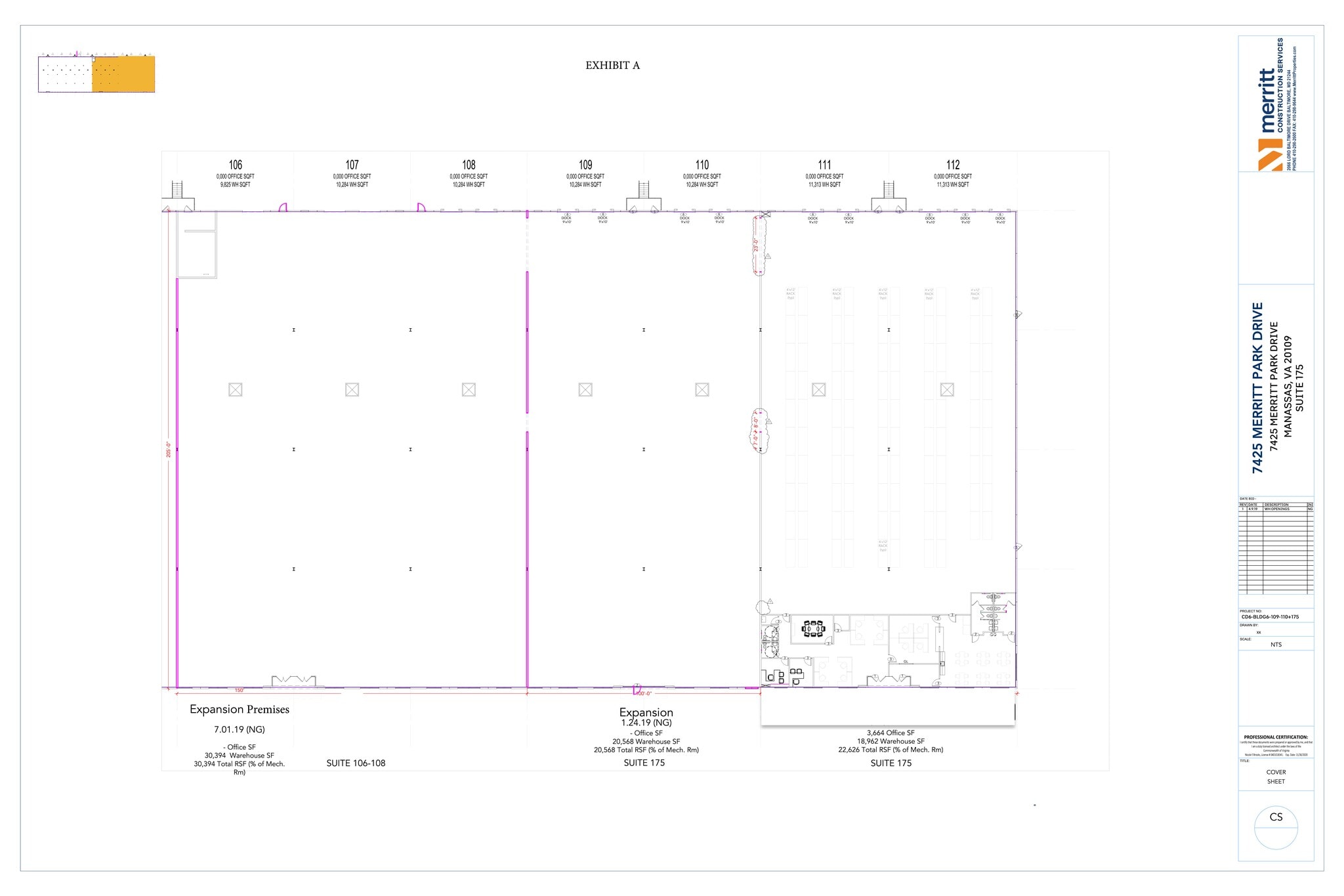 7425 Merritt Park Dr, Manassas, VA à louer Plan de site– Image 1 sur 1