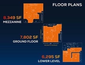 729 Seventh Ave, New York, NY à louer Plan d’étage– Image 1 sur 1