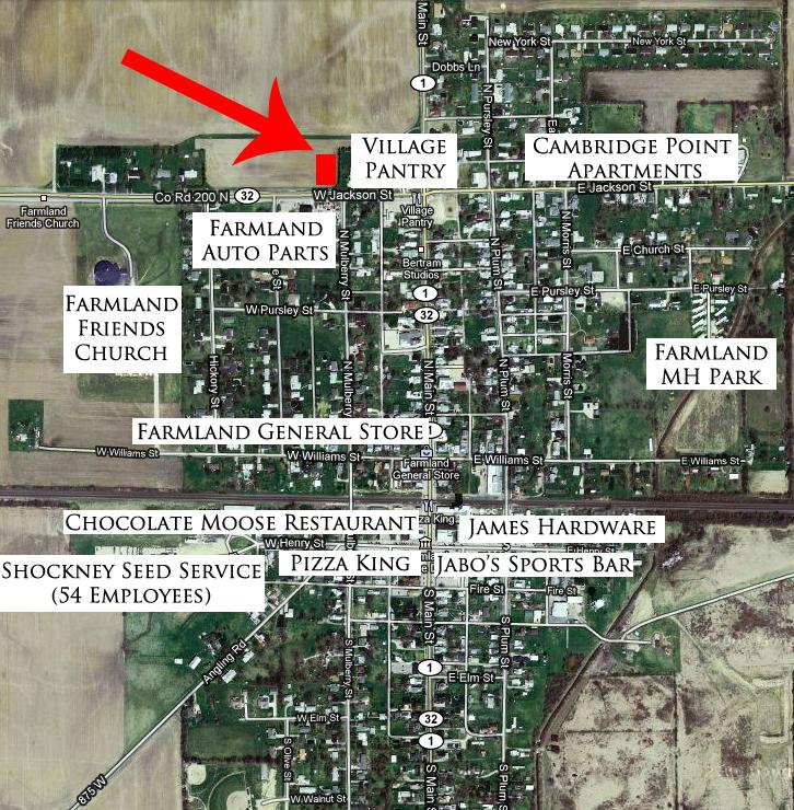 202 W Jackson St, Farmland, IN à vendre Aérien– Image 1 sur 2