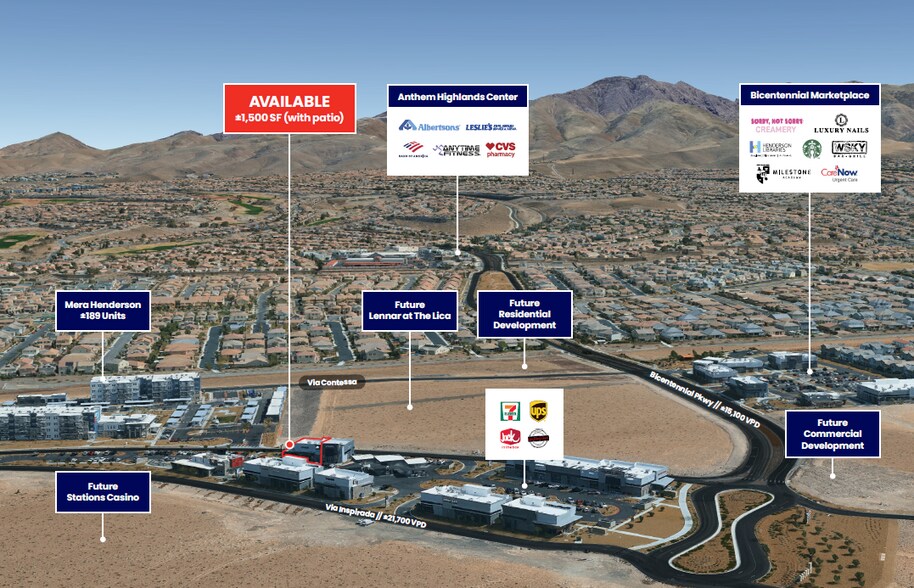 2340 Via Inspirada, Henderson, NV à louer - Photo de l’immeuble – Image 3 sur 4