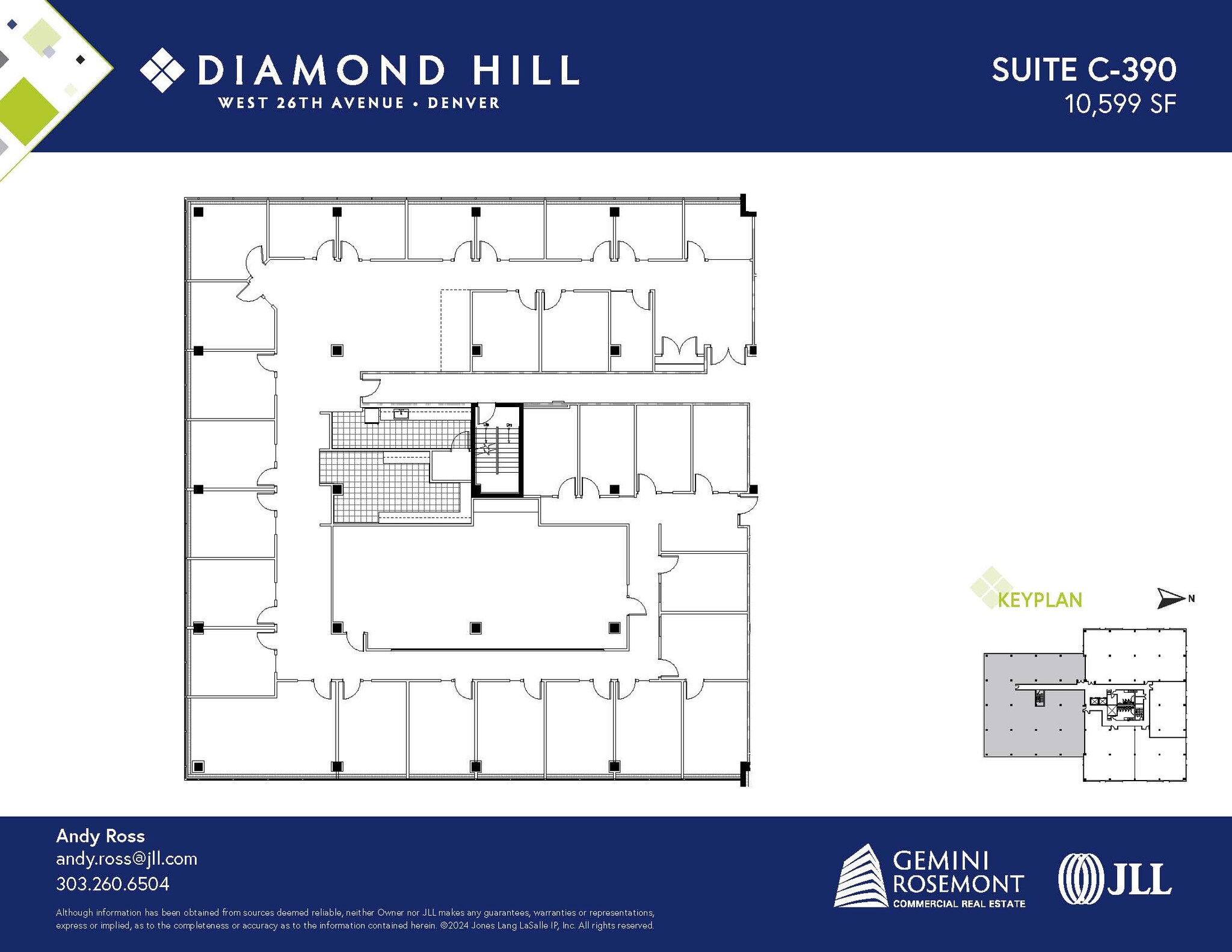 2490 W 26th Ave, Denver, CO à louer Plan d’étage– Image 1 sur 2