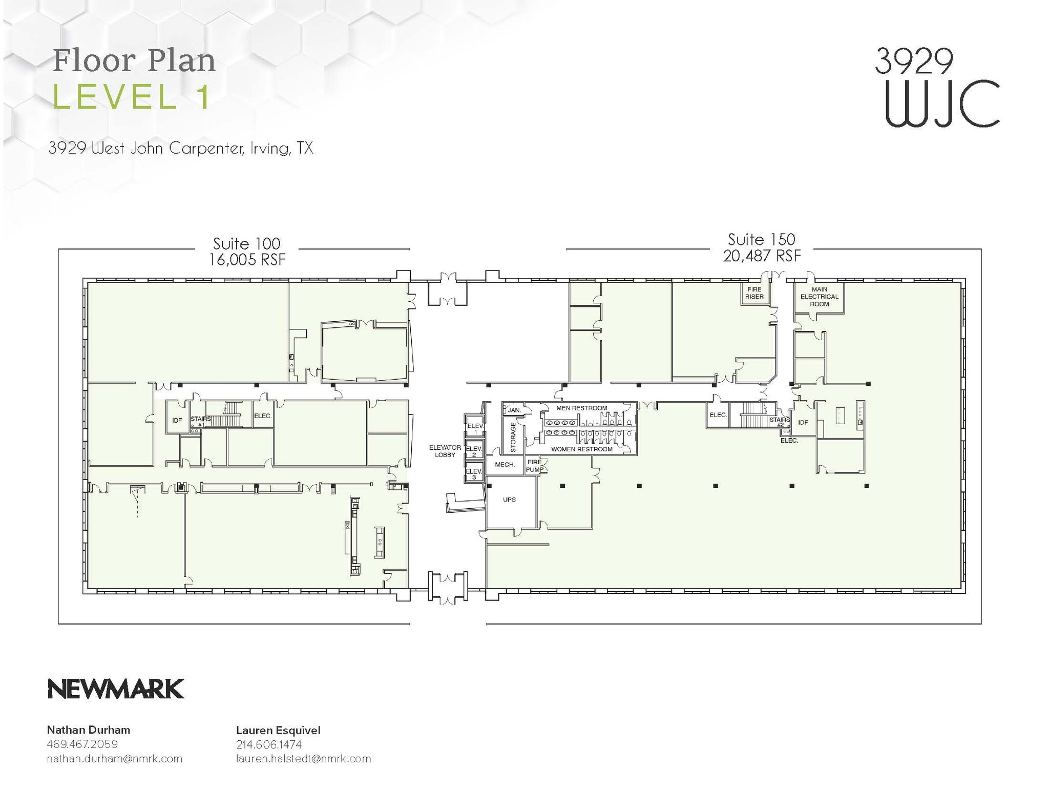 3929 W John Carpenter Fwy, Irving, TX à louer Plan d’étage– Image 1 sur 1