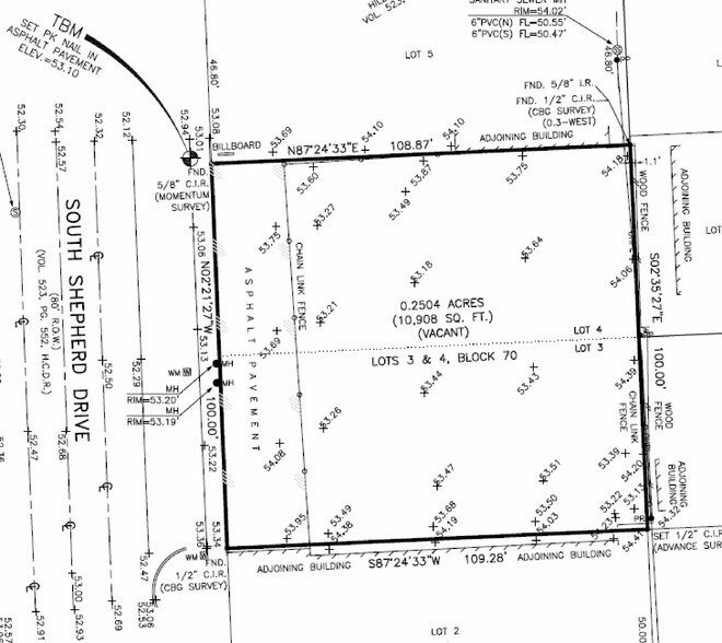 1909 S Shepherd Dr, Houston, TX à vendre - Plan cadastral – Image 3 sur 3