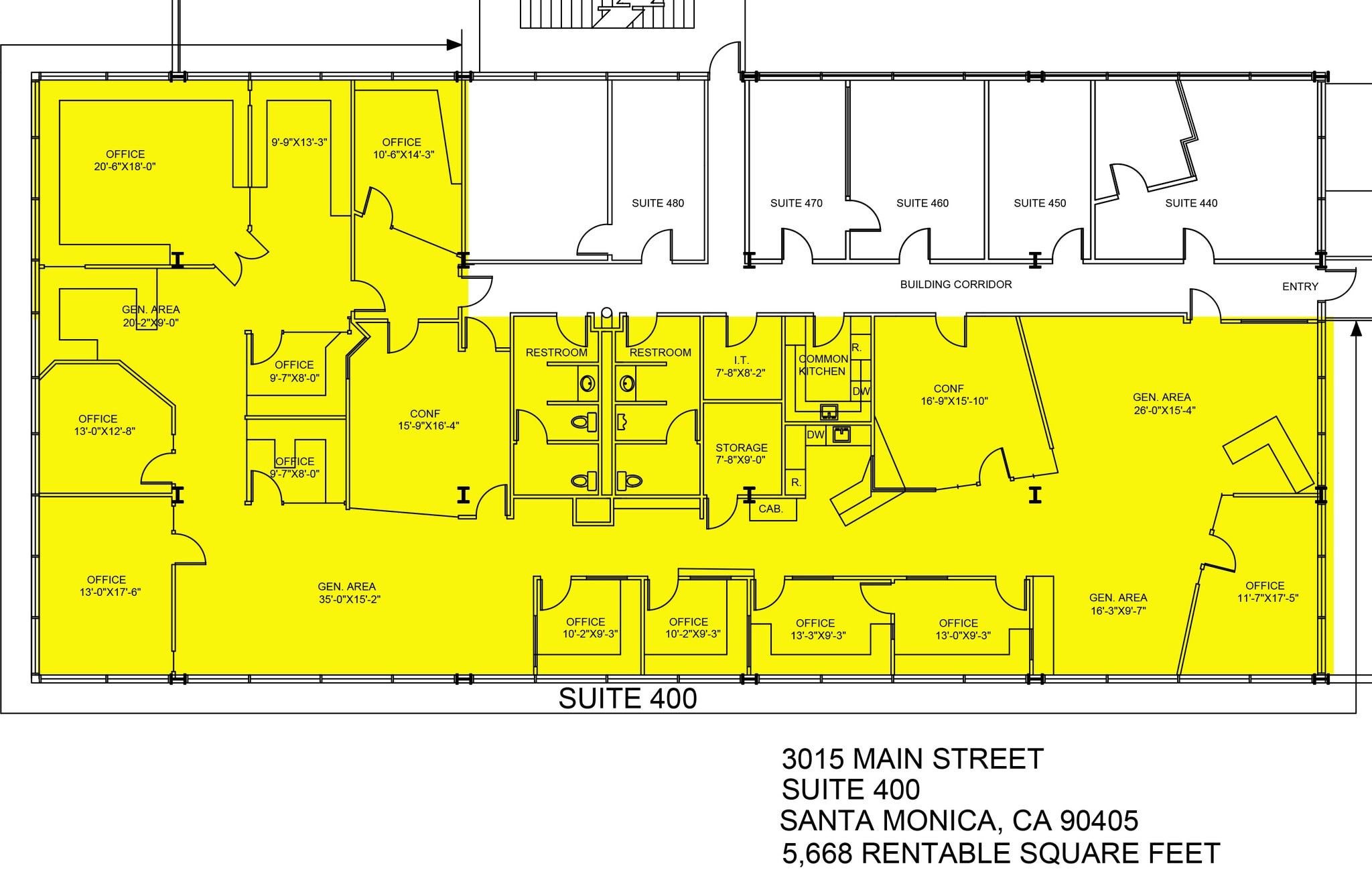 3015 Main St, Santa Monica, CA à louer Plan d’étage– Image 1 sur 1