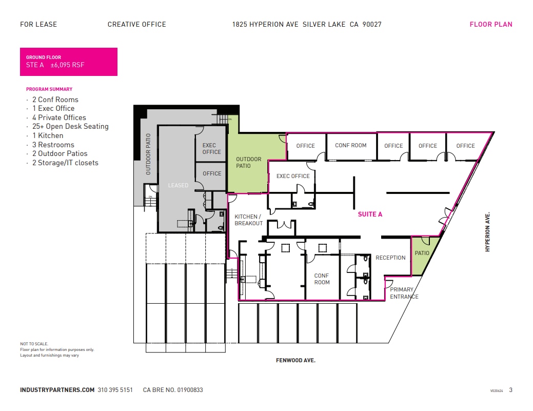 1825 Hyperion Ave, Los Angeles, CA à louer Plan d’étage– Image 1 sur 17