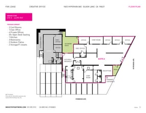 1825 Hyperion Ave, Los Angeles, CA à louer Plan d’étage– Image 1 sur 17