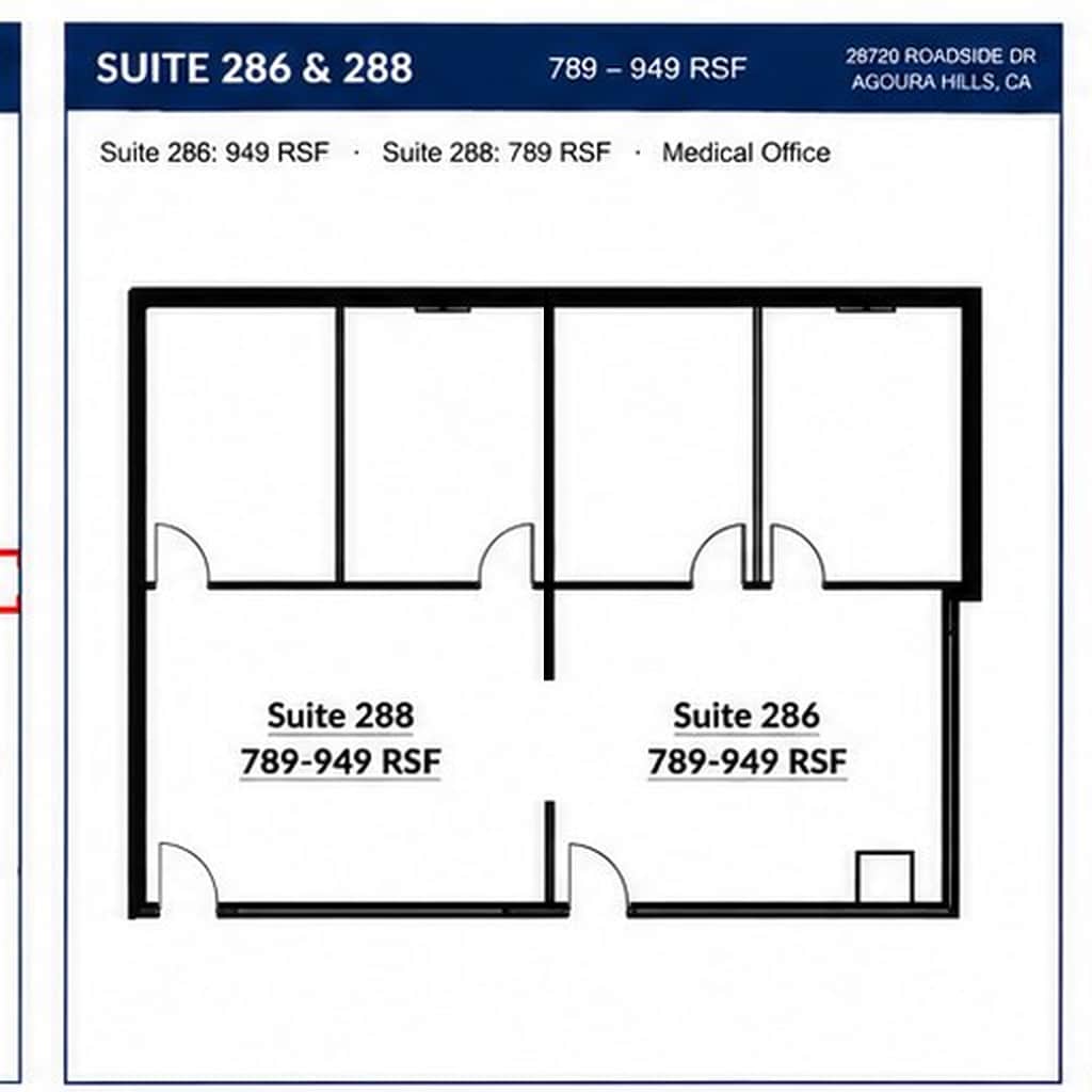 28720 Roadside Dr, Agoura Hills, CA à louer Plan d’étage– Image 1 sur 1