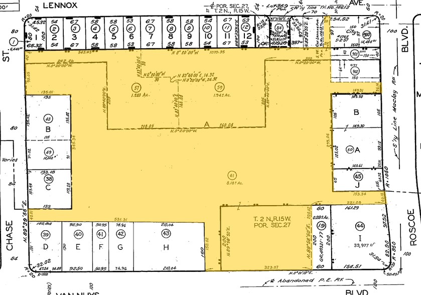 8340-8350 Van Nuys Blvd, Panorama City, CA à louer - Plan cadastral – Image 3 sur 4