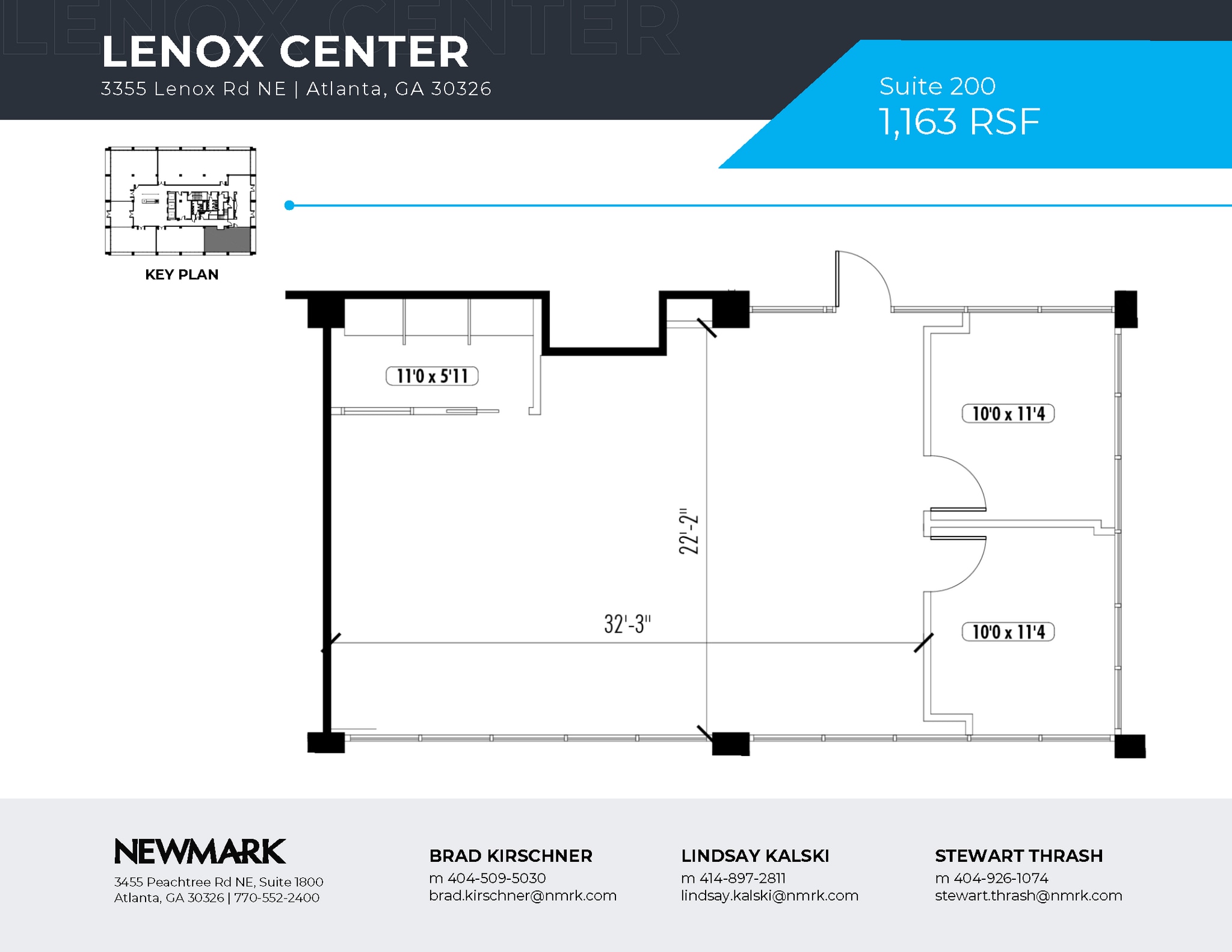 3355 Lenox Rd NE, Atlanta, GA à louer Plan d’étage– Image 1 sur 1