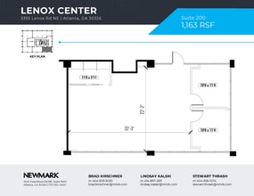 3355 Lenox Rd NE, Atlanta, GA à louer Plan d’étage– Image 1 sur 1