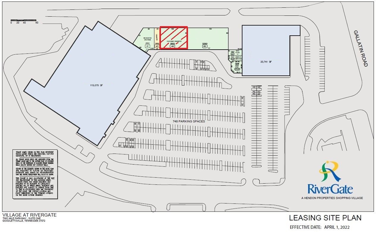 2060 Gallatin Pike, Nashville, TN à louer Plan d’étage– Image 1 sur 3