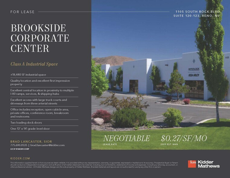 1105 S Rock Blvd, Reno, NV à louer - Photo de l’immeuble – Image 1 sur 4