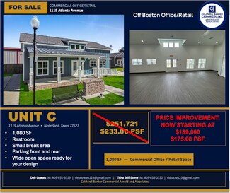 Plus de détails pour 1119 Atlanta Ave, Nederland, TX - Bureau à vendre