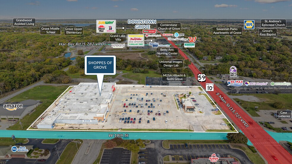 1702 & 1722 S Main st, Grove, OK à vendre - Photo de l’immeuble – Image 2 sur 5