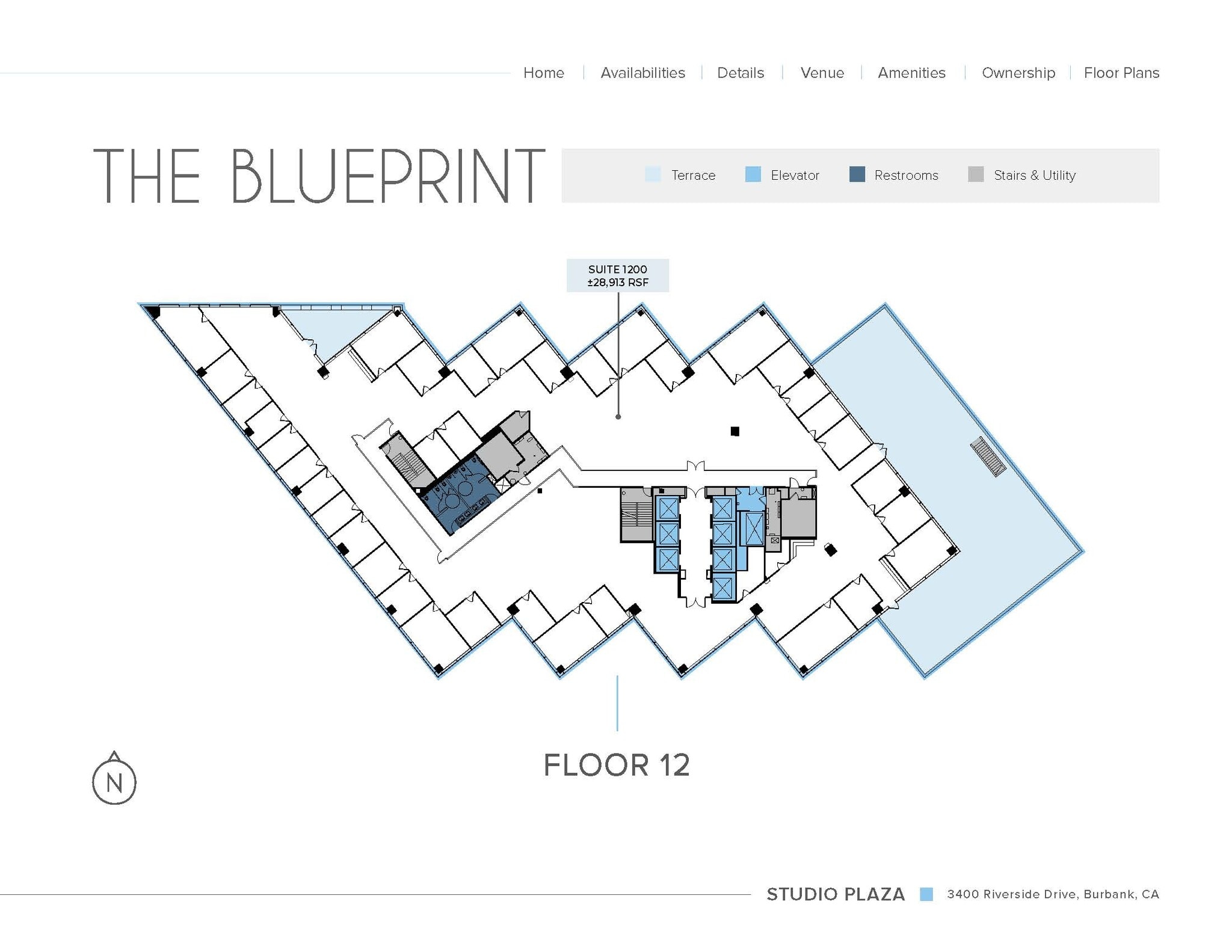 3400 W Riverside Dr, Burbank, CA à louer Plan d’étage– Image 1 sur 1