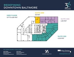 36 S Charles St, Baltimore, MD à louer Plan d’étage– Image 1 sur 1