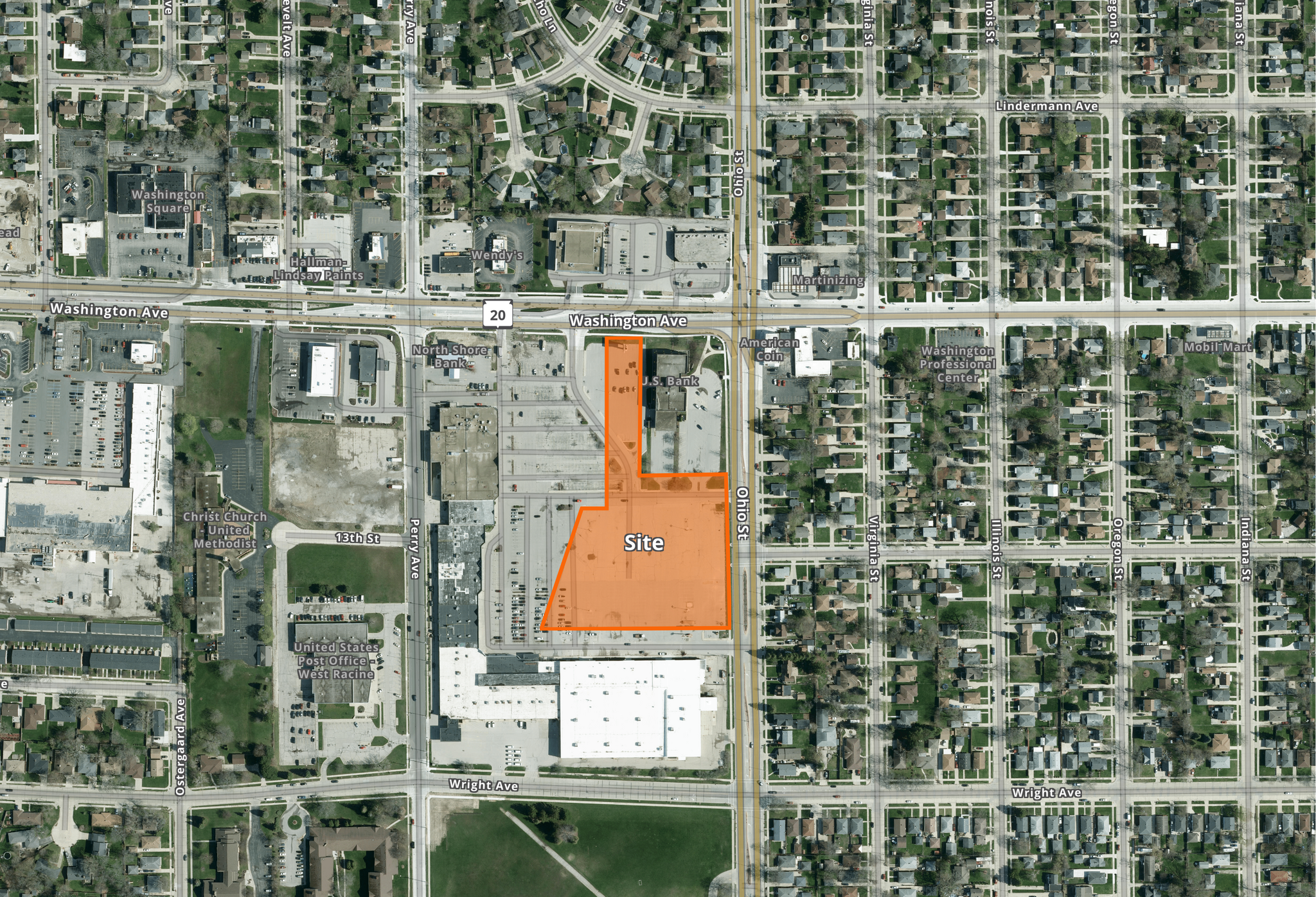 4801 N Washington Ave, Racine, WI à vendre Aérien– Image 1 sur 3