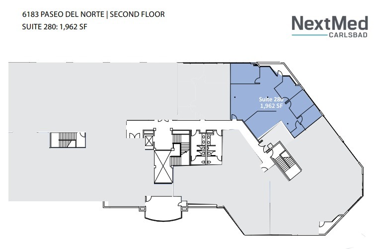 6183 Paseo del Norte, Carlsbad, CA à louer Plan d’étage– Image 1 sur 2
