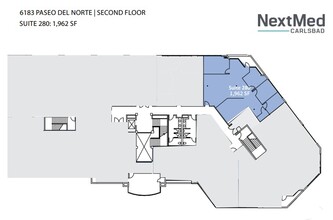 6183 Paseo del Norte, Carlsbad, CA à louer Plan d’étage– Image 1 sur 2