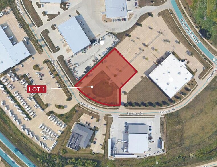 1450 N Center Point Rd, Hiawatha, IA à vendre - Aérien – Image 2 sur 4