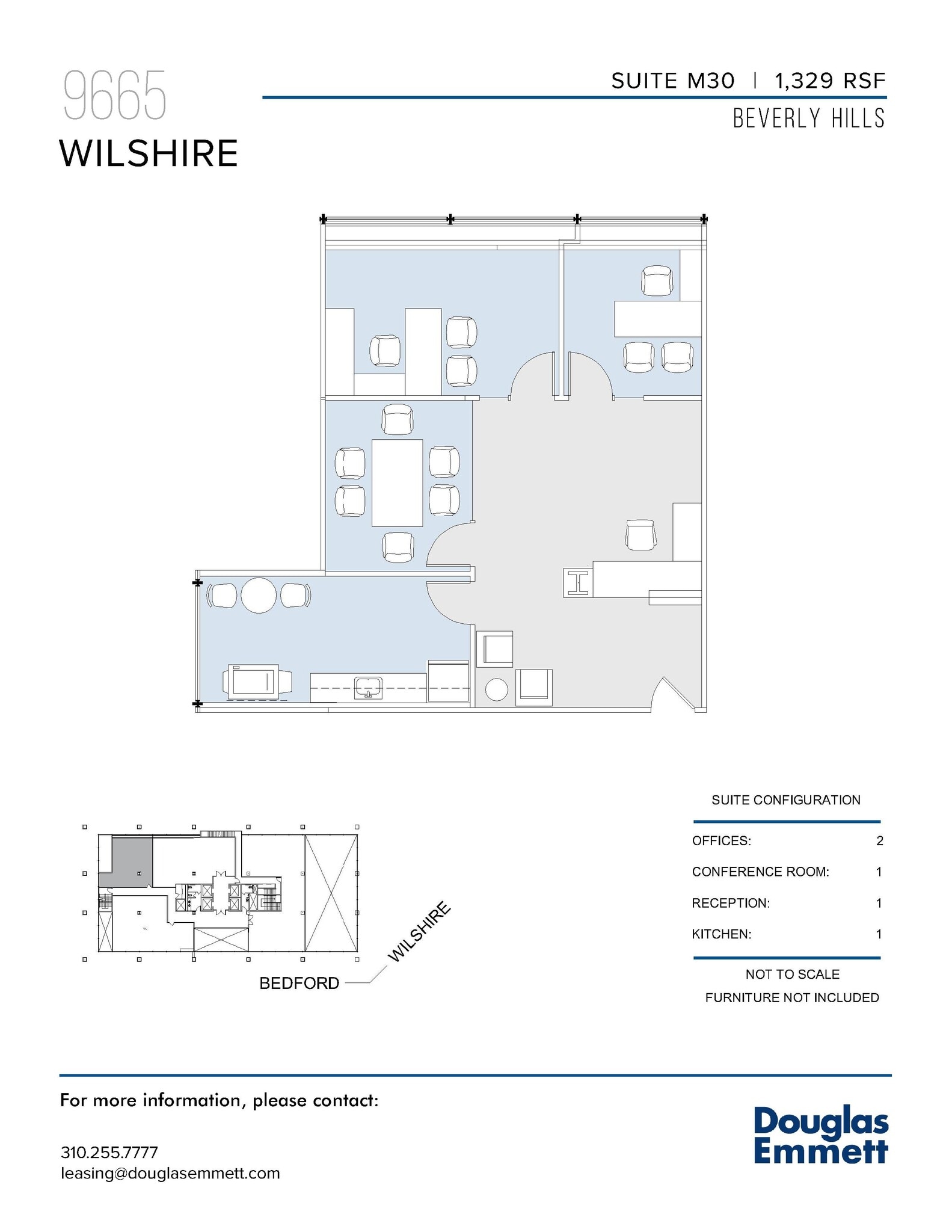 9665 Wilshire Blvd, Beverly Hills, CA à louer Plan d’étage– Image 1 sur 1