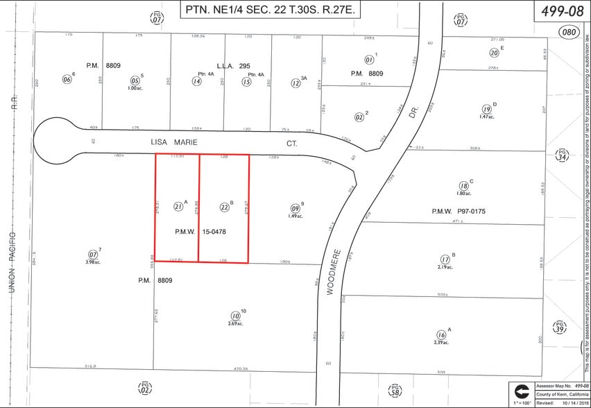5001 Lisa Marie Ct, Bakersfield, CA à vendre - Plan cadastral – Image 3 sur 3