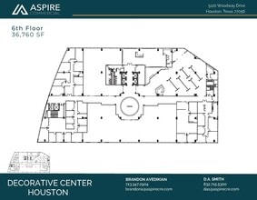5120 Woodway Dr, Houston, TX à louer Plan d’étage– Image 2 sur 5