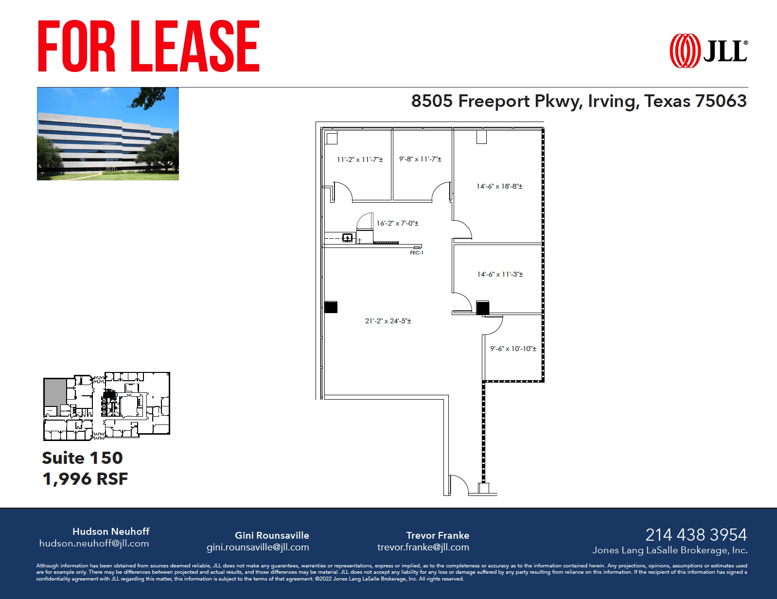 8505 Freeport Pky, Irving, TX à louer Plan d’étage– Image 1 sur 1