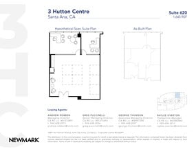 3 Hutton Centre Dr, Santa Ana, CA à louer Plan d’étage– Image 1 sur 3
