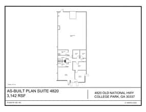4810-4820 Old National Hwy, Atlanta, GA à louer Plan de site– Image 1 sur 1
