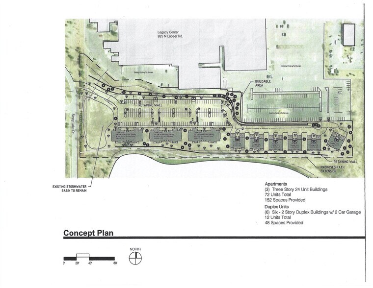 920 N Lapeer Rd, Oxford, MI à vendre - Plan de site – Image 2 sur 7