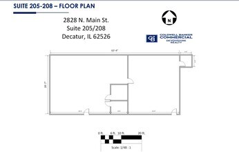 2828 N Main St, Decatur, IL à louer Plan d’étage– Image 2 sur 2
