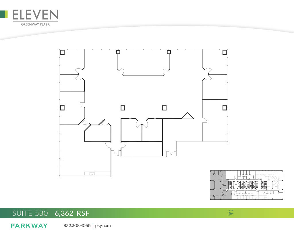 11 Greenway Plz, Houston, TX à louer Plan d’étage– Image 1 sur 1