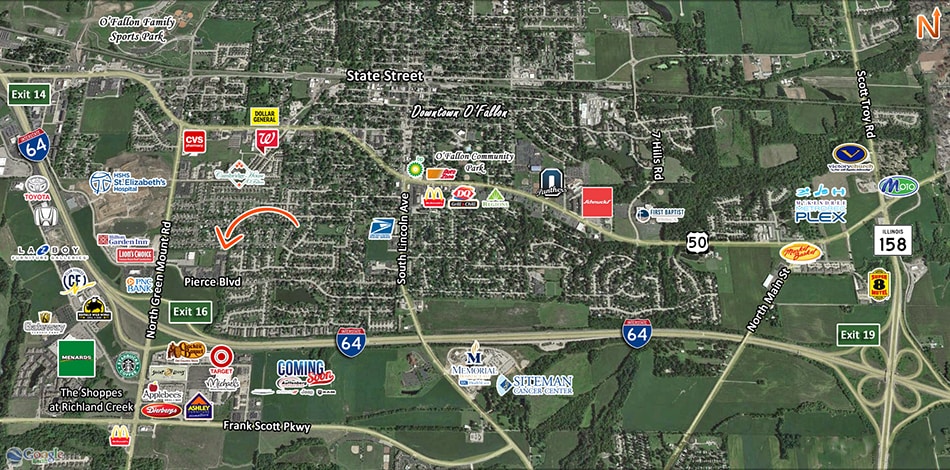 620 Pierce Blvd, O'Fallon, IL à louer - Aérien – Image 3 sur 25