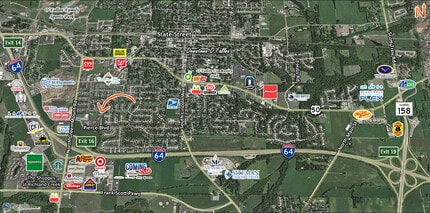 620 Pierce Blvd, O'Fallon, IL - Vue aérienne vue de carte
