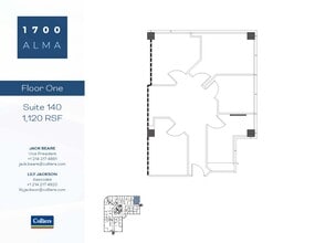 1700 Alma Dr, Plano, TX à louer Plan d’étage– Image 1 sur 1