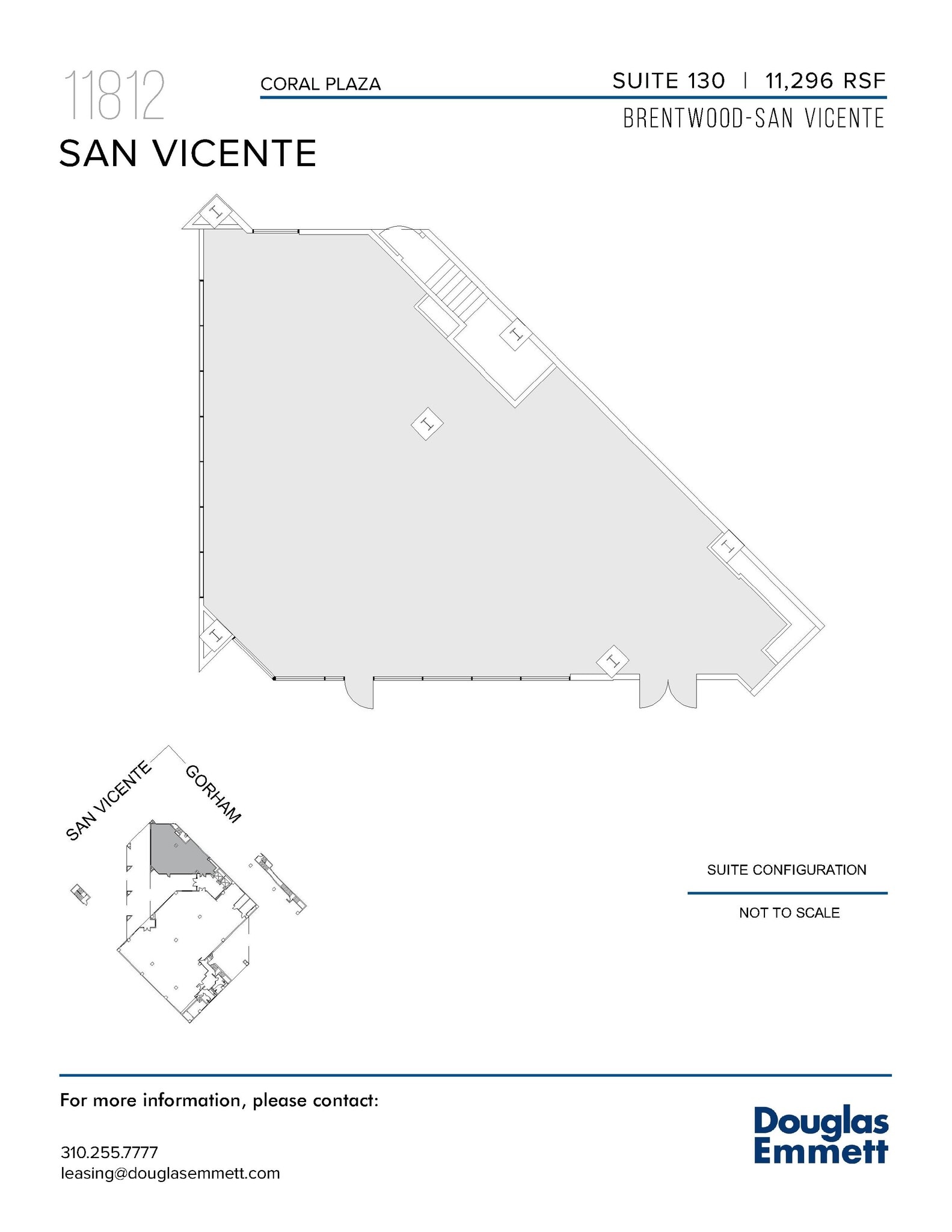 11812 W San Vicente Blvd, Los Angeles, CA à louer Plan d’étage– Image 1 sur 1