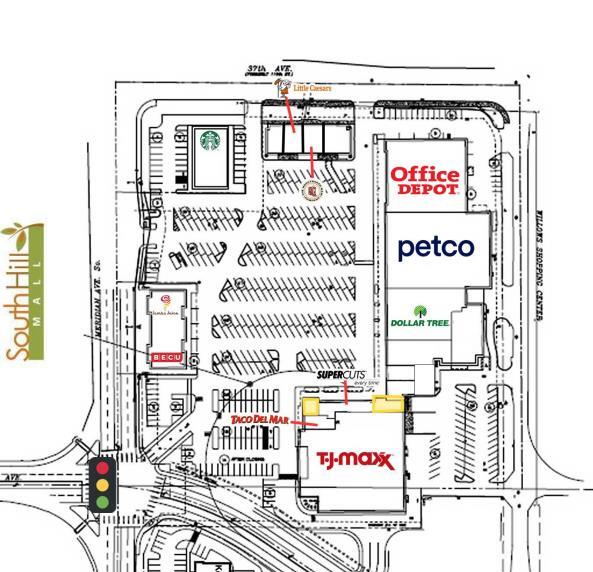 3705-3831 S Meridian, Puyallup, WA à louer Plan de site– Image 1 sur 1