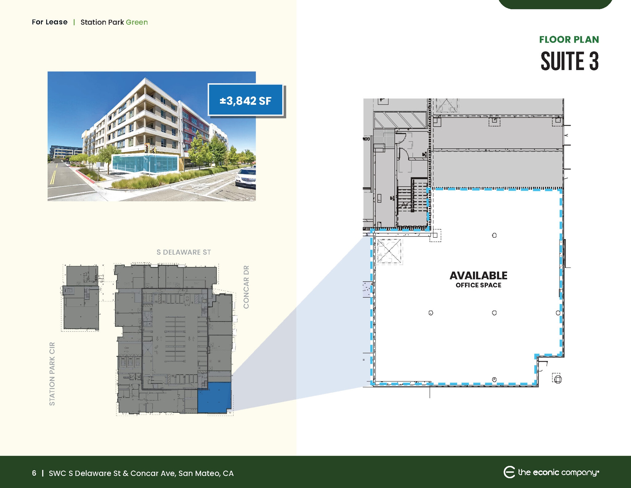 430 Station Park Cir S100, San Mateo, CA à louer Plan d’étage– Image 1 sur 1