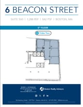 6 Beacon St, Boston, MA à louer Plan d’étage– Image 1 sur 2