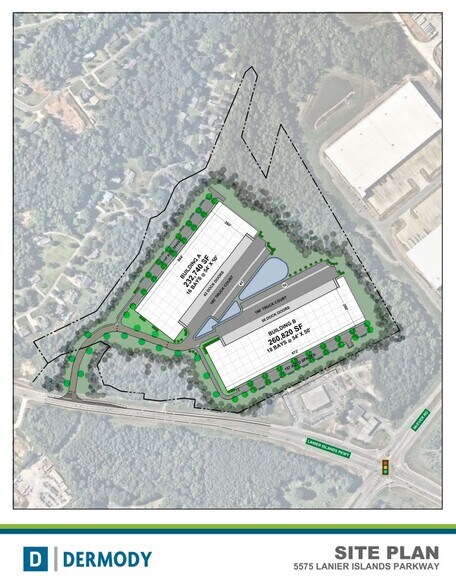 5575 Lanier Islands Pky, Buford, GA à louer - Plan de site – Image 3 sur 3