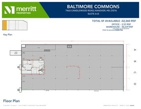 7455 New Ridge Rd, Hanover, MD à louer Plan d’étage– Image 1 sur 1