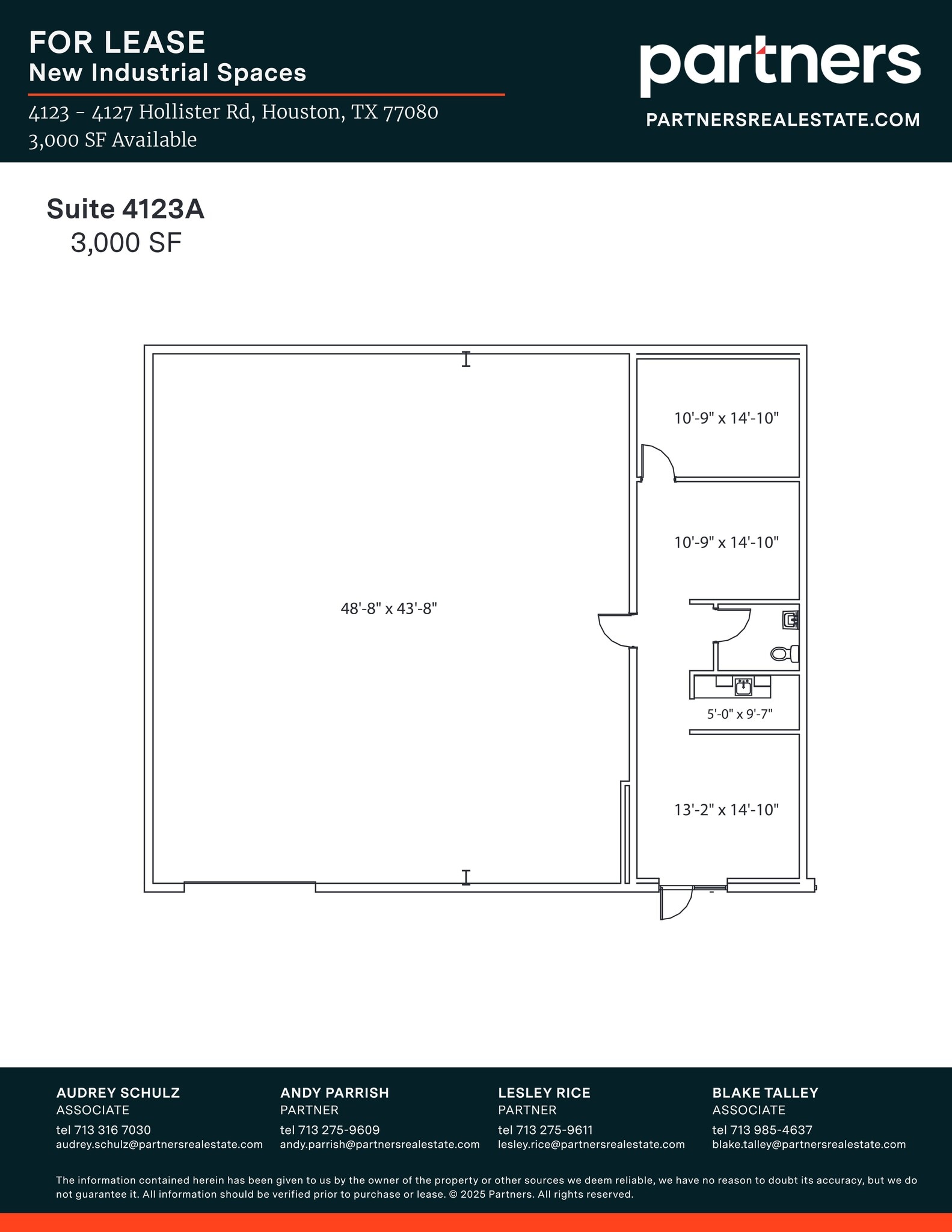 4125 Hollister Rd, Houston, TX à louer Plan de site– Image 1 sur 1