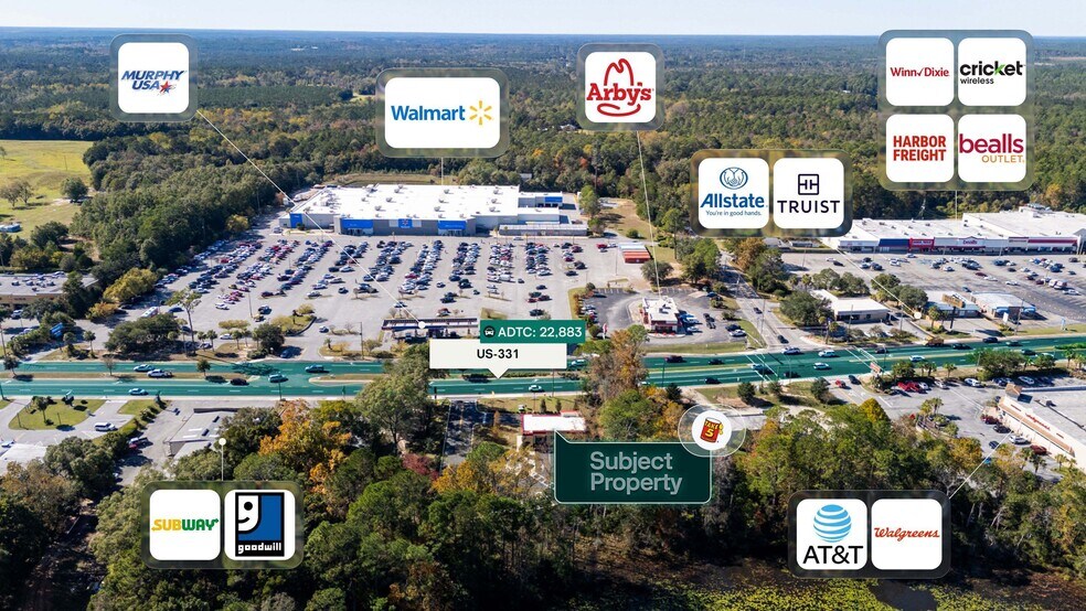 1187 US Hwy 331, Defuniak Springs, FL à vendre - Photo de l’immeuble – Image 2 sur 2