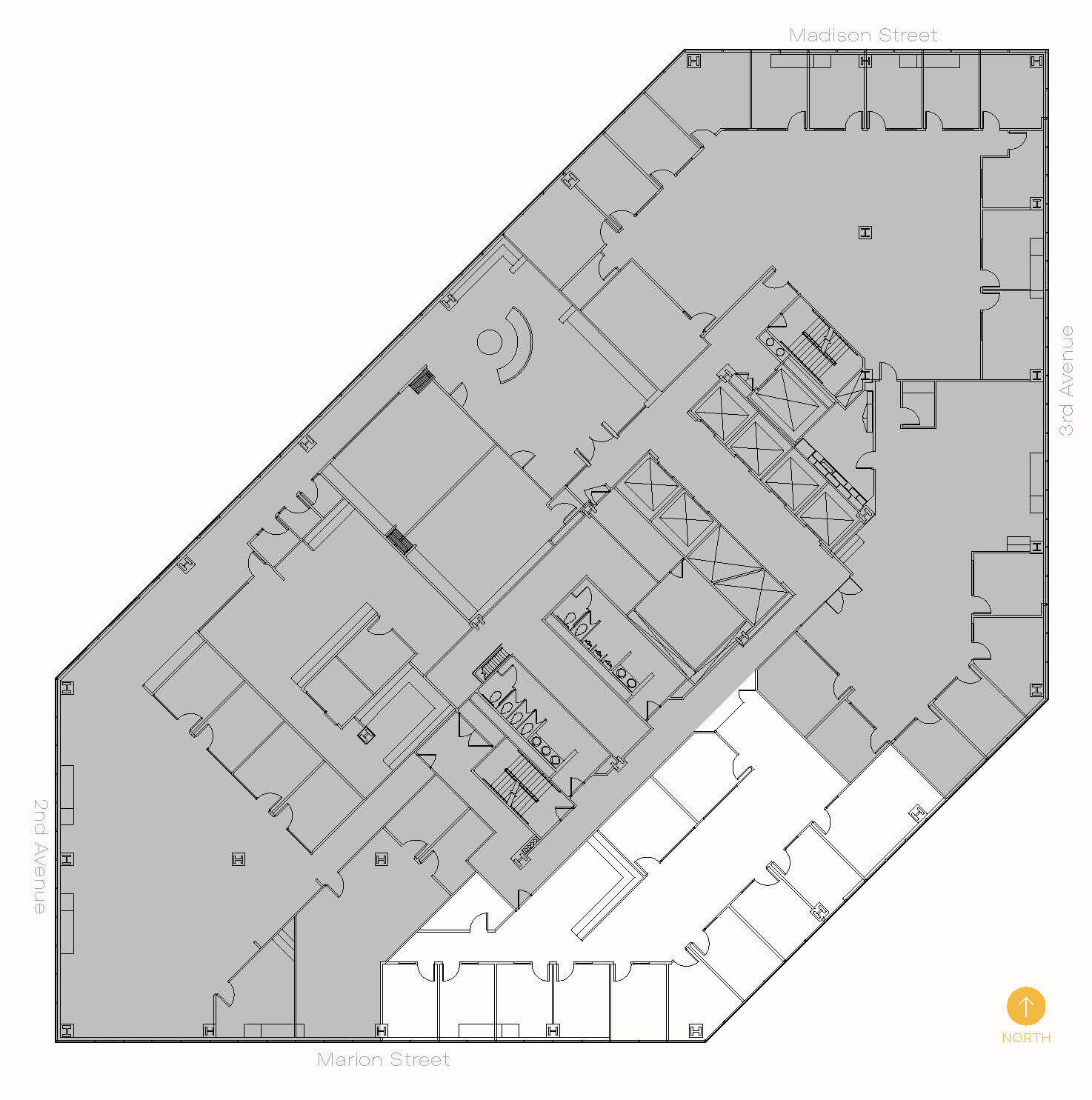 999 3rd Ave, Seattle, WA à louer Plan d’étage– Image 1 sur 4
